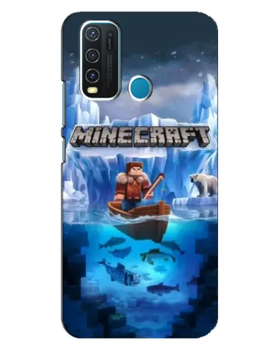 Чехол для Vivo Y30 с картинкой «Minecraft ледяной мир» Чехол для Vivo Y30 с картинкой «Minecraft ледяной мир»
