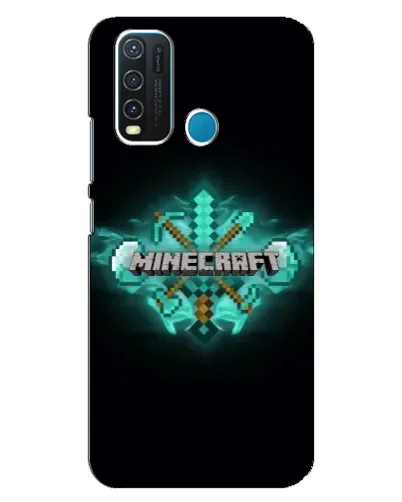 Чехол для Vivo Y30 с картинкой «Minecraft Diamond лого» Чехол для Vivo Y30 с картинкой «Minecraft Diamond лого»
