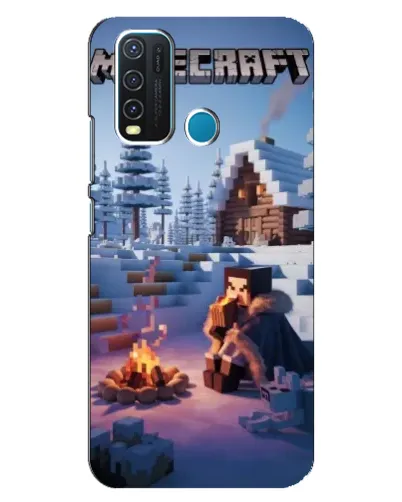 Чехол для Vivo Y30 с картинкой «Зимний Minecraft» Чехол для Vivo Y30 с картинкой «Зимний Minecraft»