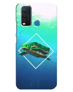 Чехол для Vivo Y30 с картинкой «Черепаха Minecraft» Чехол для Vivo Y30 с картинкой «Черепаха Minecraft»