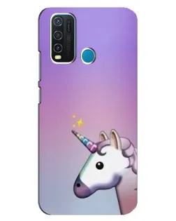 Чехол для Vivo Y30 с картинкой «Единорог градиент»