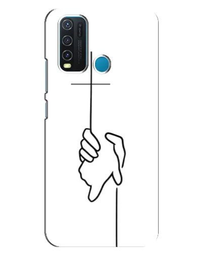 Чехол для Vivo Y30 с картинкой «Рука держит»