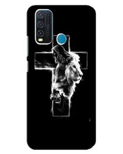Чехол для Vivo Y30 с картинкой «Сияющий крест Jesus»