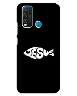 Чехол для Vivo Y30 с картинкой «Рыба Jesus»