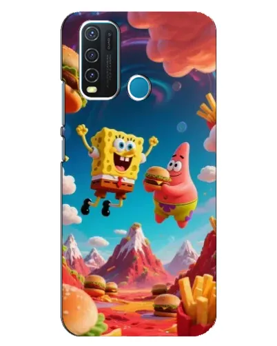 Чехол для Vivo Y30 с картинкой «Космический фастфуд»