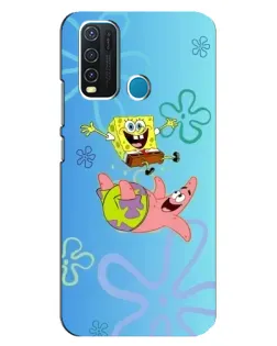 Чехол для Vivo Y30 с картинкой «Спанч Боб и Патрик»