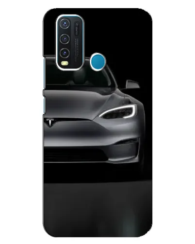 Чехол для Vivo Y30 с картинкой «Tesla Model S Look»