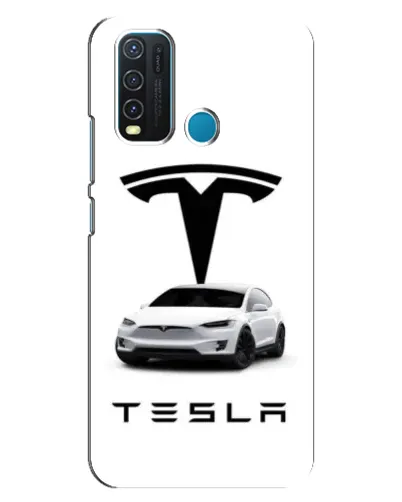 Чехол для Vivo Y30 с картинкой «Tesla White Style»