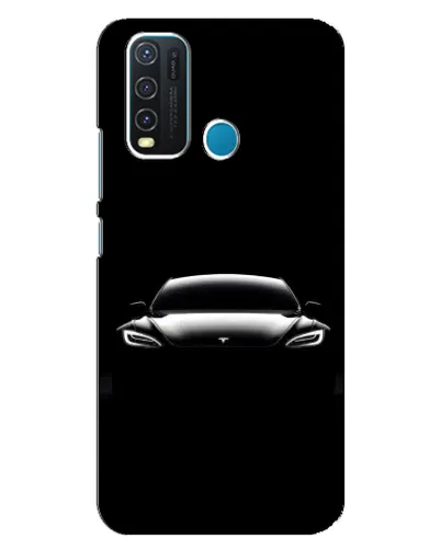 Чехол для Vivo Y30 с картинкой «Фары Tesla Night»