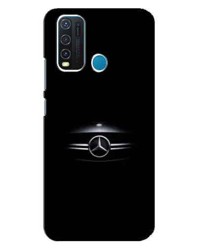Чехол для Vivo Y30 с картинкой «Mercedes — абстрактные линии»
