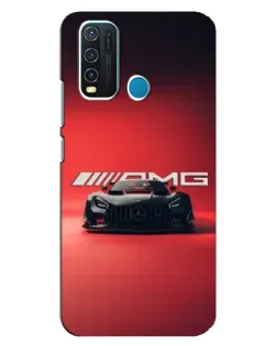 Чехол для Vivo Y30 с картинкой «Mercedes AMG — красная линия»