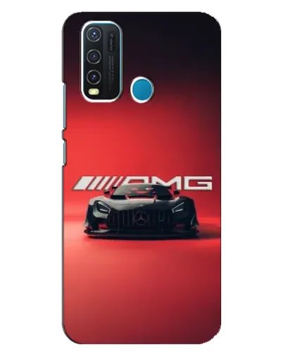 Чехол для Vivo Y30 с картинкой «Mercedes AMG — красная линия»