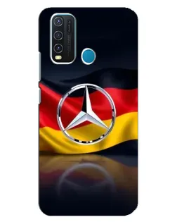Чехол для Vivo Y30 с картинкой «Mercedes — флаг Германии»