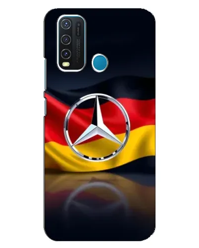 Чехол для Vivo Y30 с картинкой «Mercedes — флаг Германии»