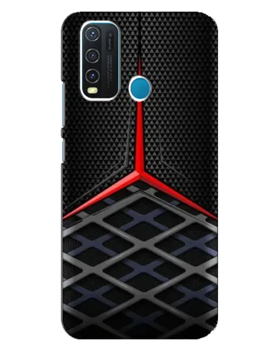 Чехол для Vivo Y30 с картинкой «Mercedes Carbon Grid»