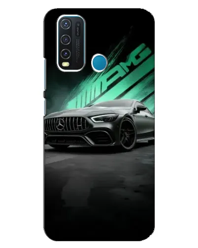 Чехол для Vivo Y30 с картинкой «Темный Mercedes AMG»