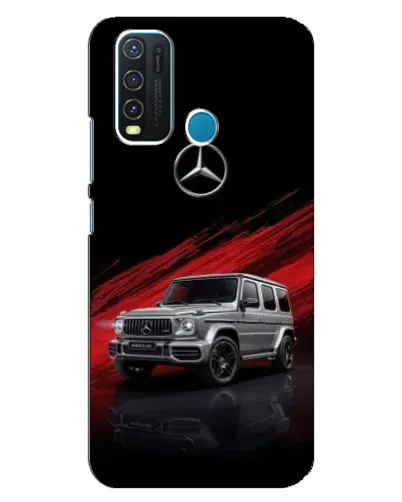 Чехол для Vivo Y30 с картинкой «Mercedes G-Class красный»