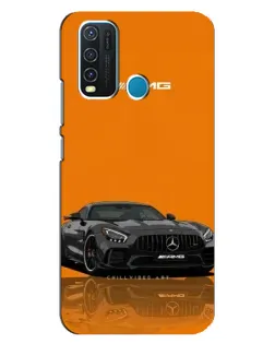 Чехол для Vivo Y30 с картинкой «Оранжевый Mercedes AMG»
