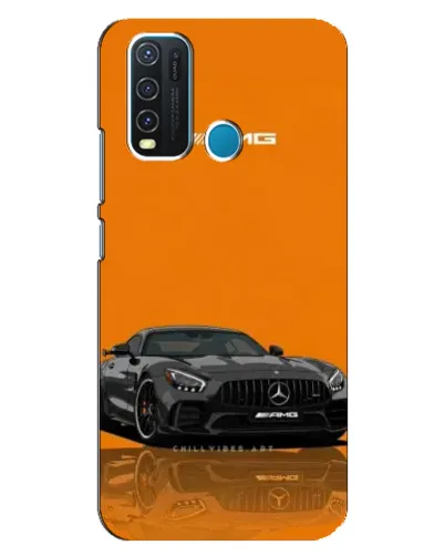 Чехол для Vivo Y30 с картинкой «Оранжевый Mercedes AMG»