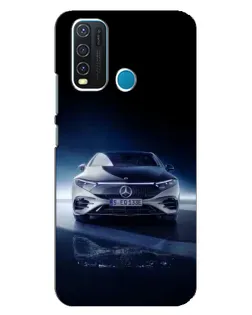 Чехол для Vivo Y30 с картинкой «Ночной Mercedes EQ»