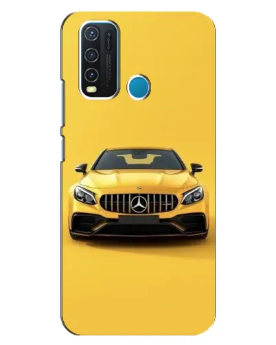 Чехол для Vivo Y30 с картинкой «Желтый Mercedes GT»