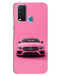 Чехол для Vivo Y30 с картинкой «Розовый Mercedes AMG»