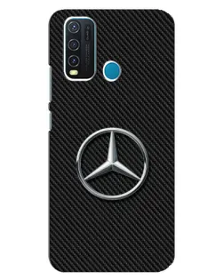 Чехол для Vivo Y30 с картинкой «Карбоновый Mercedes стиль»