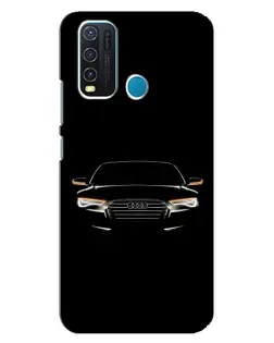 Чехол для Vivo Y30 с картинкой «Audi — ночной контур»