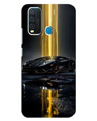 Чехол для Vivo Y30 с картинкой «Ночной Lamborghini драйв»
