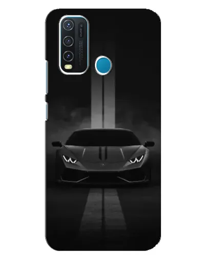 Чехол для Vivo Y30 с картинкой «Lamborghini симметрия дорог»