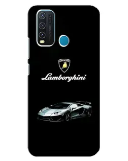 Чехол для Vivo Y30 с картинкой «Логотип Lamborghini классика»