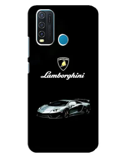 Чехол для Vivo Y30 с картинкой «Логотип Lamborghini классика»