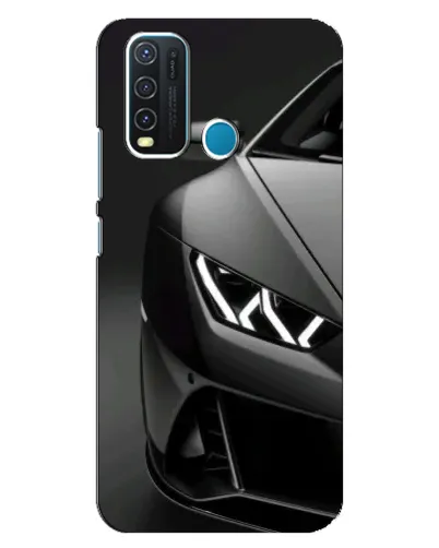 Чехол для Vivo Y30 с картинкой «Lamborghini фары детализация»
