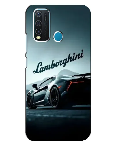 Чехол для Vivo Y30 с картинкой «Классическая надпись Lamborghini»