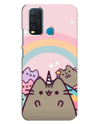 Чехол для Vivo Y30 с картинкой «Единорог Pusheen»