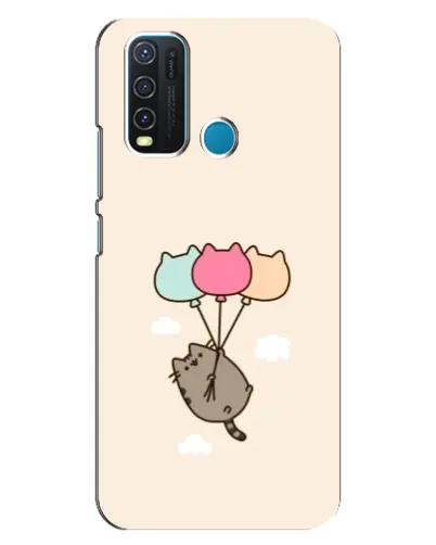 Чехол для Vivo Y30 с картинкой «Пушин на шариках»
