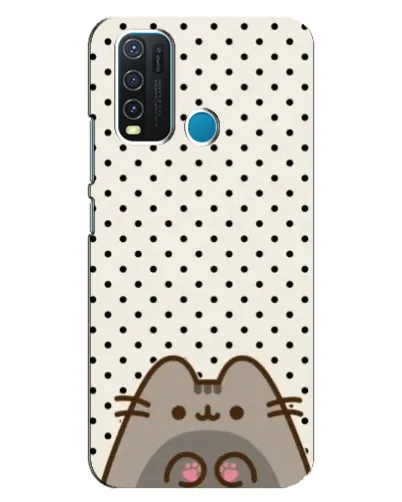 Чехол для Vivo Y30 с картинкой «Пушин в горошек»