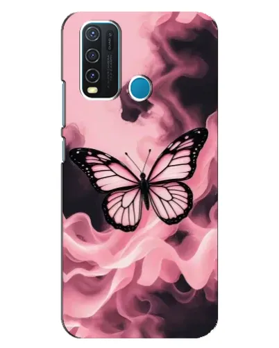 Чехол для Vivo Y30 с картинкой «Бабочка в дыму» Чехол для Vivo Y30 с картинкой «Бабочка в дыму»