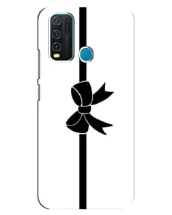 Чехол для Vivo Y30 с картинкой «Вертикальный бант»