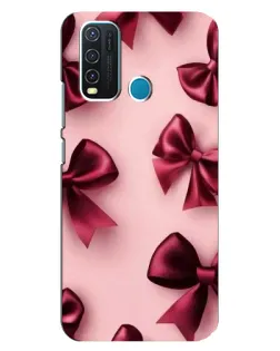 Чехол для Vivo Y30 с картинкой «Бордовый атлас»