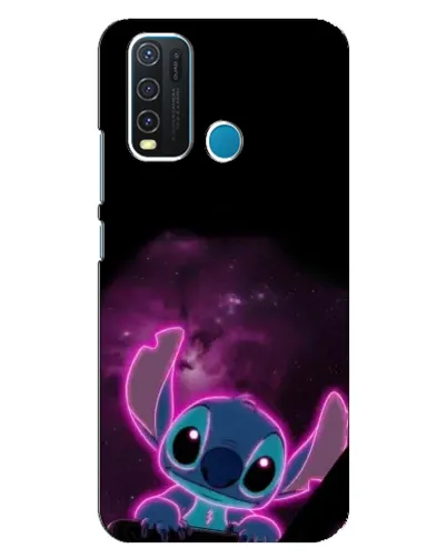 Чехол для Vivo Y30 с картинкой «Неоновый Stitch»
