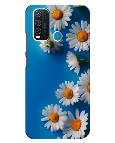 Чехол для Vivo Y30 с картинкой «Белоснежные маргаритки»