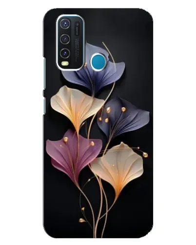 Чехол для Vivo Y30 с картинкой «Лиловые цветы грации»