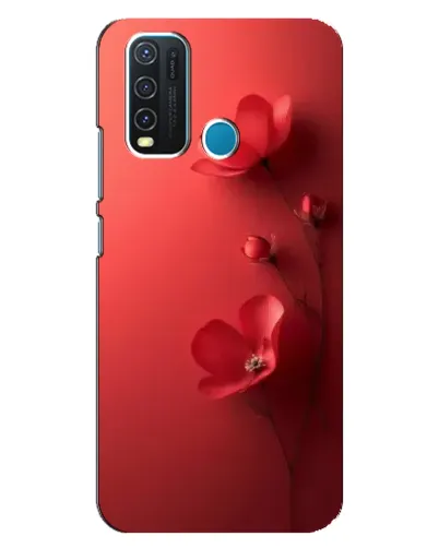Чехол для Vivo Y30 с картинкой «Маковые соцветия»