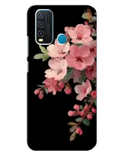 Чехол для Vivo Y30 с картинкой «Розовая ветка сакуры»