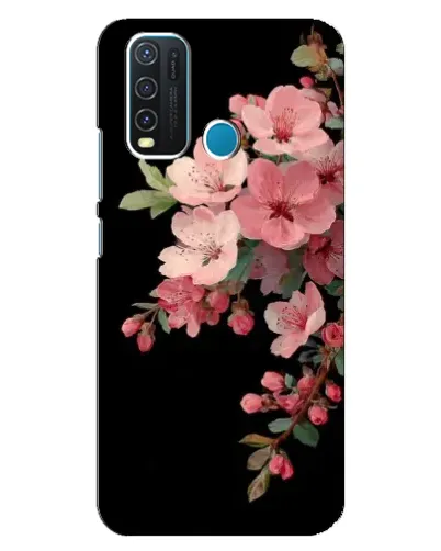 Чехол для Vivo Y30 с картинкой «Розовая ветка сакуры»