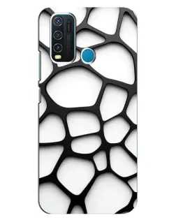 Чохол для Vivo Y30 з картинкою «Біла об'ємна сітка» Чохол для Vivo Y30 з картинкою «Біла об'ємна сітка»