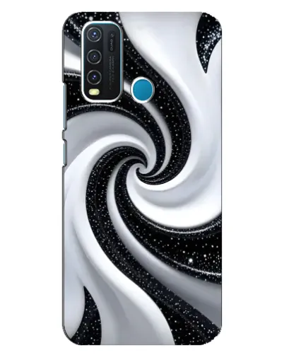 Чехол для Vivo Y30 с картинкой «Черно-белая спираль» Чехол для Vivo Y30 с картинкой «Черно-белая спираль»