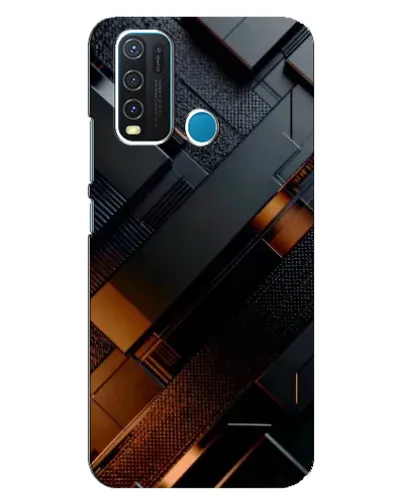 Чехол для Vivo Y30 с картинкой «Черные геометрические блоки» Чехол для Vivo Y30 с картинкой «Черные геометрические блоки»