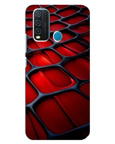 Чехол для Vivo Y30 с картинкой «Красная глянцевая сетка» Чехол для Vivo Y30 с картинкой «Красная глянцевая сетка»